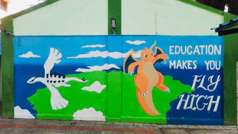 Before and after wall art